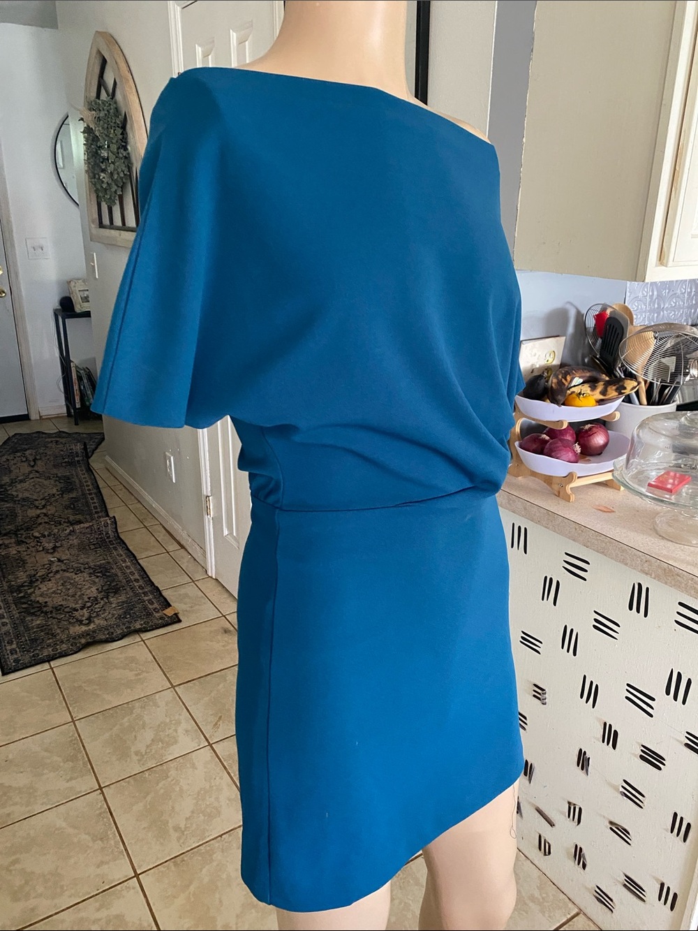 Alexia Admor One-Shoulder Teal Dress - Picture 3 of 6